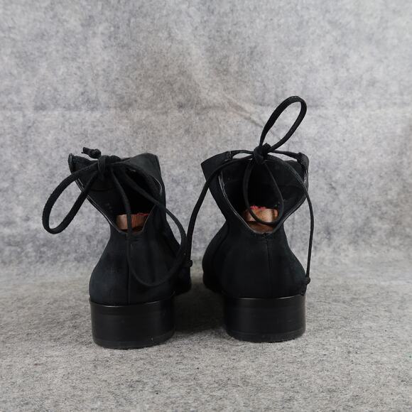 Splendid Shoes Womens 6 Bootie Niva Black Suede Leather Pointed Toe Ankle Boots - Picture 6 of 16